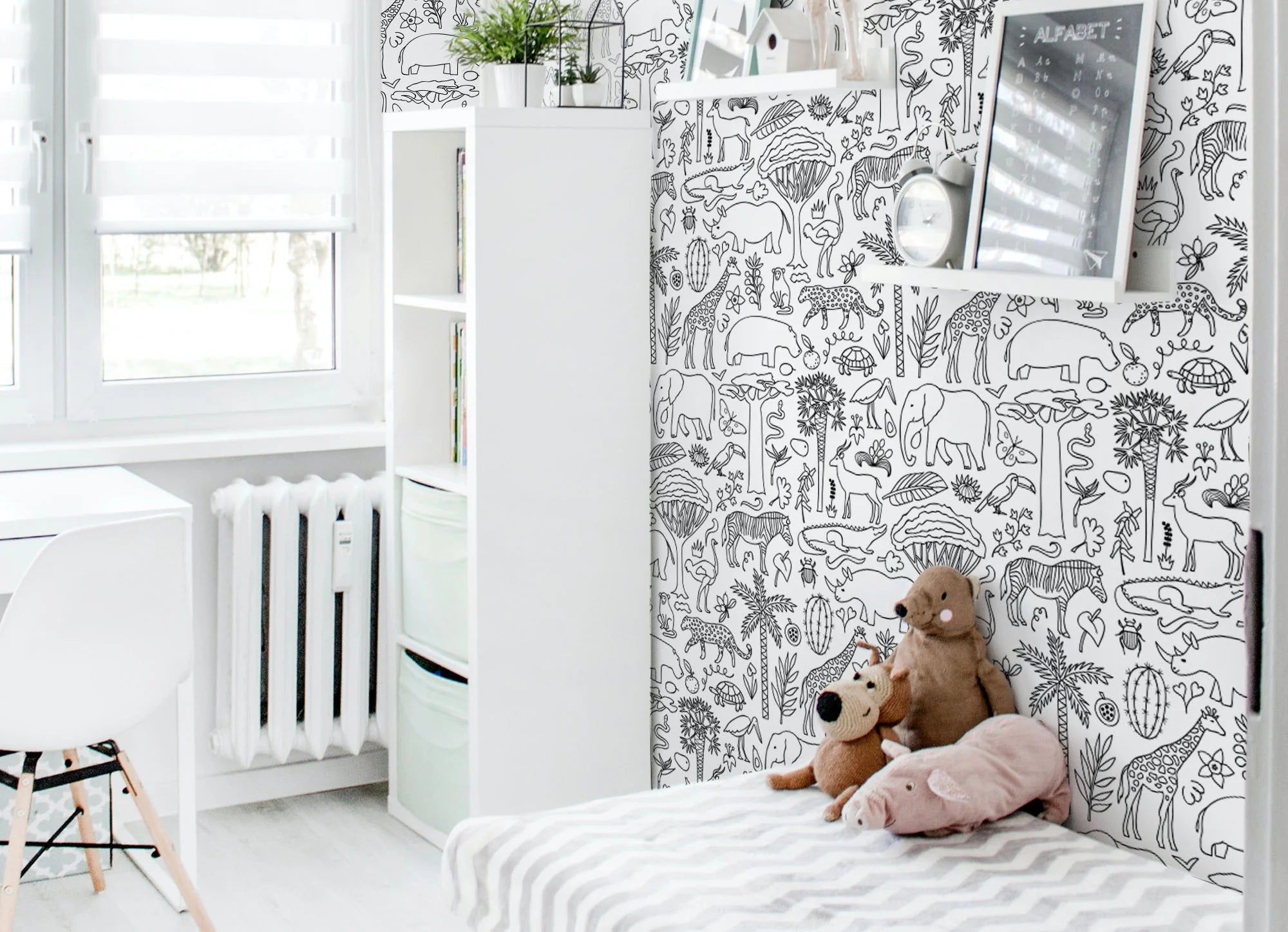 Moose Accents Wallpaper for Kids