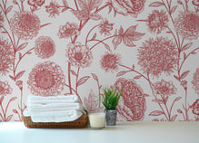 Blossom and Leaf Elegance Wallpaper