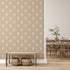 Terracotta Floral Sprig Wallpaper