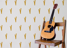 Geometric Grass Wall Decals