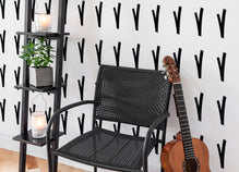 Geometric Grass Wall Decals