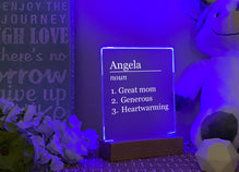 Mothers day night lamp