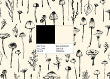 Vintage Mushrooms Wallpaper