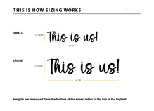 This Is Us Wall sign