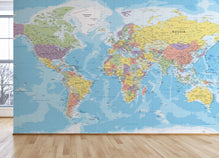 World Map Wall Mural