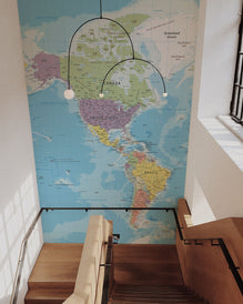 World Map Wall Mural